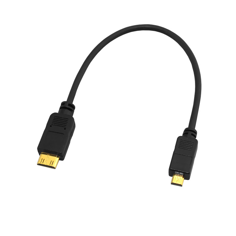 HDMI Type C to D级细高清线，厂家普旭为你的mini设备提供配套