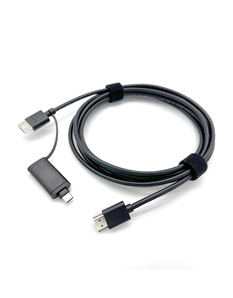 HDMI带转USB-C转接头线缆