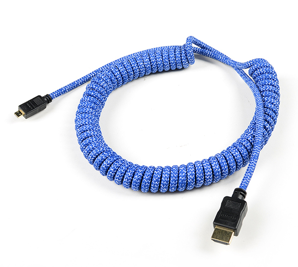 HDMI to miniHDMI弹簧线 HDMI to miniHDMI弹簧线